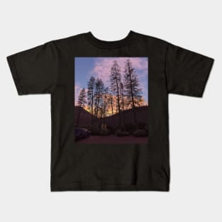 NorCal Camping Sunset Kids T-Shirt